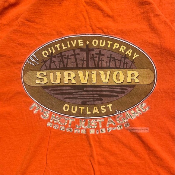 Vintage "Survivor" Jesus T-Shirt Men's Large - Picture 3 of 6